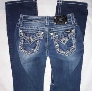 SOLD Miss Me Blue Boot Cut Jeans Pants Size 25